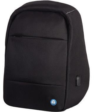 Notebookrucksack LIGHTPAK® RPET Reißverschluss Safepack USB Ladeport Trolleyband 2 Reißverschlussfächer 3 Einsteckfächer