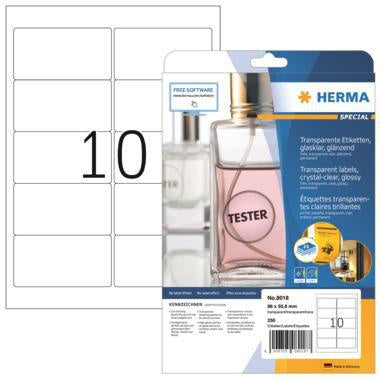 Folienetikett HERMA SPECIAL 96 x 508 mm (B x H) transparent 250 Etik/Pack HERMA