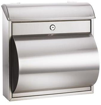 Briefkasten ALCO 36 x 37 x 10/19 cm (B x H x T) Edelstahl silber ALCO