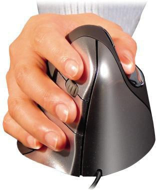 Optische PC Maus BakkerElkhuizen Evoluent 4 Rechtshänder ergonomisch USB-A grau/silber BAKKERELKHUIZEN – Ansicht 3