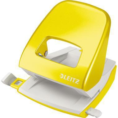 Locher Leitz NeXXt WOW 5008 8cm 30 Bl (80 g/m²) mit Anschlagschiene gelb LEITZ