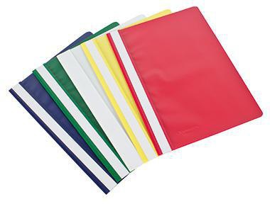 Schnellhefter Soennecken DIN A4 Polypropylen je 2 x weiß gelb grün rot dunkelblau 10 St/Pack SOENNECKEN