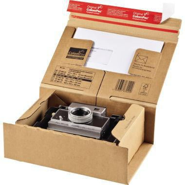 Versandkarton ColomPac® POST-BOX Innenmaße: 33 x 12 x 29 cm (B x H x T) Außenmaße: 385 x 13 x 315 cm (B x H x T) Kraftliner