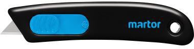 Sicherheitsmesser MARTOR SECUNORM SMARTCUT Einweg 116mm 1 Glied Metall nicht rostfrei schwarz/cyan MARTOR