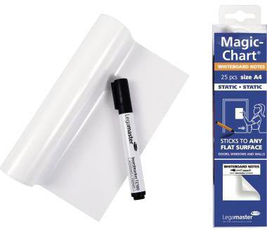Whiteboardfolie Legamaster Magic-Chart Whiteboard 20 x 30 cm (B x H) 50µm blanko inkl 1 Marker Polypropylen weiß LEGAMASTER