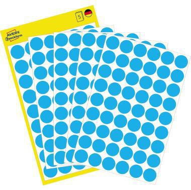 Markierungspunkt Avery Zweckform 12mm Papier blau 270 Etik/Pack AVERY ZWECKFORM