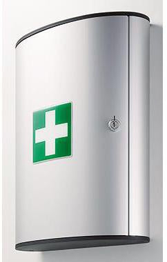Verbandschrank DURABLE FIRST AID SET L gefüllt DIN 13157 Aluminium metallic silber DURABLE