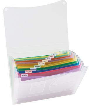 Fächertasche DIN A4 blanko Polypropylen transluzent 13 Fächer NEUTRALWARE