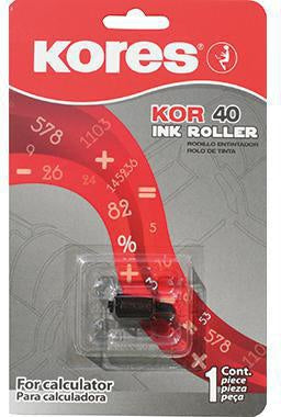 Farbrolle Kores Epson IR 40 Casio 116ER -117ER -FR3100 -FR3200 -FR -1215 Sharp EL 1601 -2617 G744 schwarz KORES