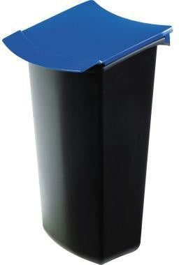 Abfalleinsatz HAN MONDO HAN Papierkorb MONDO 1840 158 x 284 x 124 cm (B x H T) inkl 50 Müllbeutel Polypropylen schwarz/blau