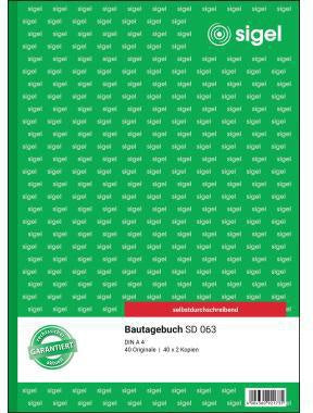 Bautagebuch SIGEL DIN A4 3 x 40 Bl SIGEL DIN A4 3 x 40 Bl SIGEL