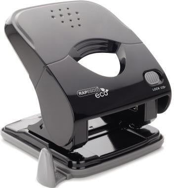 Locher RAPESCO ECO X5-30ps 8cm 30 Bl (80 g/m²) mit Anschlagschiene schwarz RAPESCO
