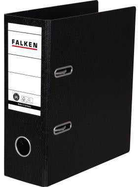 Ordner Falken 80mm DIN A5 Werkstoff: Hartpappe schwarz FALKEN
