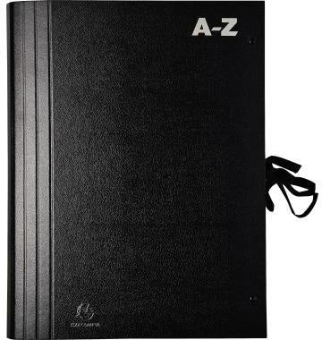 Vorordner Exacompta 34 x 385 cm (B x H) A-Z schwarz 20 Fächer EXACOMPTA