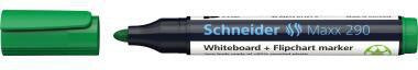 Whiteboard-/Flipchartmarker Schneider Maxx 290 2-3mm schwarz Schneider Maxx 290 2-3mm grün Rundspitze SCHNEIDER