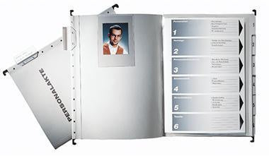 Personalmappe Leitz DIN A4 250g/m² mit Organisationsaufdruck Karton recycelt grau LEITZ
