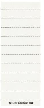 Beschriftungsschild Leitz ALPHA® 60 x 14 mm (B x H) Karton weiß 100 St/Pack LEITZ