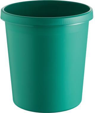 Papierkorb helit the german 315 x 331 cm (D x H) 18l Polypropylen Farbe: grün 1 Sortierfach HELIT