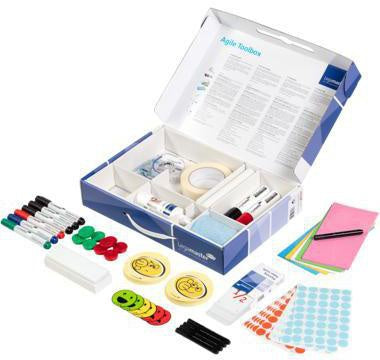 Moderationsbox Legamaster Agile Toolbox 39 x 27 x 67 cm (B x H x T) Karton blau LEGAMASTER