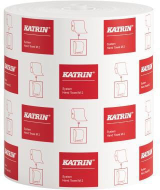 Handtuchrolle Katrin System towel M2 21 cm x 160 m (B x L) Tissue weiß 6 Rl/Pack KATRIN