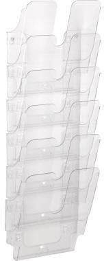 Prospekthalter DURABLE FLEXIPLUS 6 247 x 108 x 10 cm (B x H x T) DIN A4 Polystyrol transparent 6 Fächer DURABLE