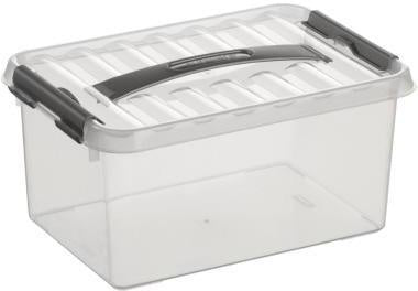 Aufbewahrungsbox Sunware the q-line 30 x 14 x 20 cm (B x H x T) DIN A5 6l Kunststoff transparent SUNWARE