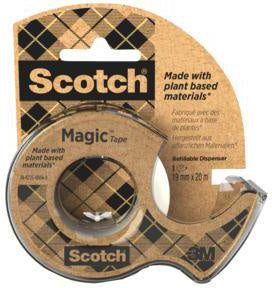 Handabroller Scotch® A greener choice nachfüllbar inkl 1 Rolle Scotch® MagicT Klebefilm A greener choice 19 mm x 20 m (B x