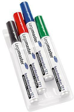 Whiteboard-/Flipchartmarker Legamaster TZ 1 15-3mm farbig sortiert Rundspitze 4 St/Pack LEGAMASTER