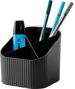 Stifteköcher HAN Re-X-LOOP 111 x 105 x 111 cm (B x H x T) Polypropylen 100 % recycelt schwarz HAN – Ansicht 3