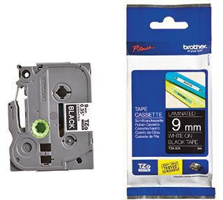 Schriftbandkassette Brother P-touch TZe-325 9 mm x 8 m (B x L) schwarz weiß BROTHER