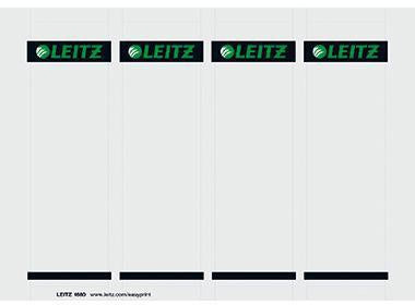 Rückenschild Leitz breit/kurz 56 x 190 mm (B x H) grau 100 St/Pack LEITZ