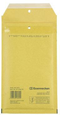 Luftpolstertasche Soennecken B/00 mit Haftklebung Kraftpapier natronbraun 200 St/Pack SOENNECKEN