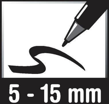 Permanentmarker edding 850 5-15mm schwarz edding 850 5-15mm schwarz EDDING – Ansicht 4