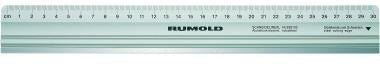 Schneidelineal RUMOLD 50cm oberseitig ohne mm-Facette auf beiden Seiten Aluminium silber RUMOLD