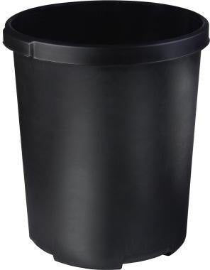 Papierkorb HAN KLASSIK XXL 43 x 49 cm (D x H) 50l Polypropylen Farbe: schwarz 1 Sortierfach HAN