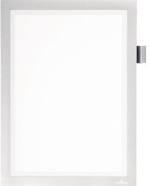 Magnetrahmen DURABLE MAGNETIC NOTE DIN A4 Polyethylen/Polypropylen silber metallic DURABLE
