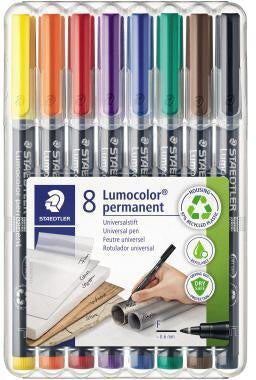 Folienstift STAEDTLER® Lumocolor® permanent 318 06mm farbig sortiert nicht dokumentenecht 8 St/Pack STAEDTLER