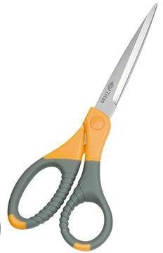 Universalschere WEDO® Titan Plus 215mm Linkshänder Rechtshänder Edelstahl titanbeschichtet grau/gelb WEDO