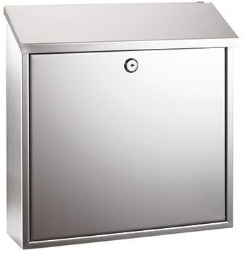 Briefkasten ALCO 36 x 36 x 10 cm (B x H x T) Edelstahl silber ALCO