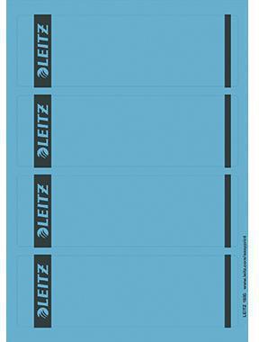 Ordnerrückenetikett Leitz breit/kurz 615 x 192 mm (B x H) selbstklebend ohne Griffloch blau 100 Etik/Pack LEITZ