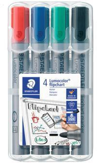 Flipchartmarker STAEDTLER® Lumocolor® 356 2mm farbig sortiert 4 St/Pack STAEDTLER