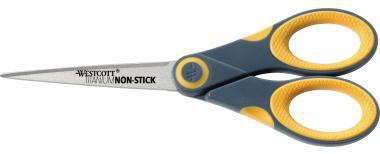 Universalschere Westcott Titanium Non Stick 180mm Rechtshänder Stahl grau/gelb WESTCOTT