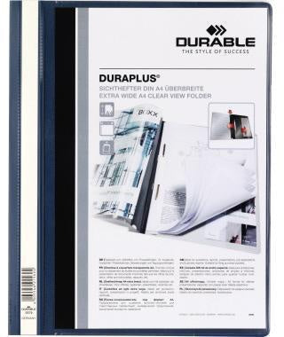 Angebotshefter DURABLE DURAPLUS® DIN A4 Überbreite PVC dunkelblau DURABLE