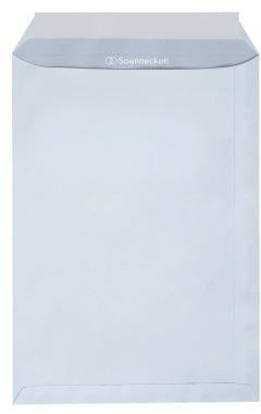 Versandtasche Soennecken DIN C4 229 x 324 mm (B x H) ohne Fenster 90g/m² mit Haftklebung Papier weiß 250 St/Pack SOENNECKEN