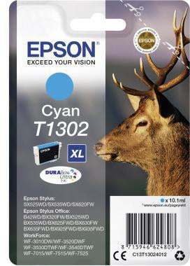 Tintenpatrone Epson Originalzubehör T1302 ca 765 Seiten cyan 101ml EPSON