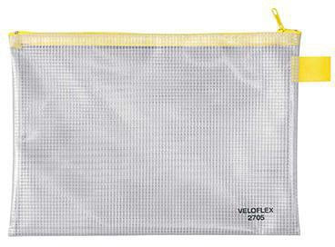 Reißverschlusstasche Veloflex DIN A5 PVC-Folie transparent Veloflex DIN A5 PVC-Folie transparent VELOFLEX