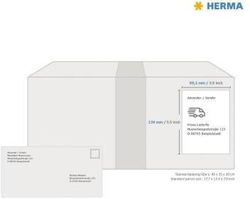Folienetikett HERMA 991 x 139 mm (B x H) weiß 40 Etik/Pack HERMA – Ansicht 4