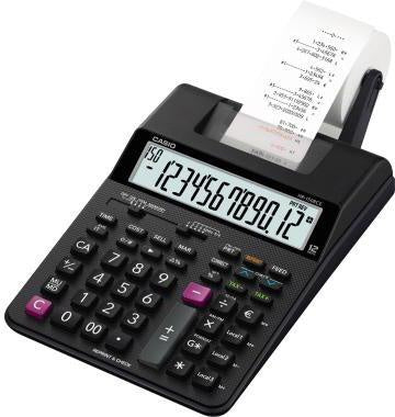 Tischrechner CASIO® HR-150RCE schwarz/rot 165 x 65 x 295 mm (B x H x T) Batterie Netzbetrieb schwarz CASIO