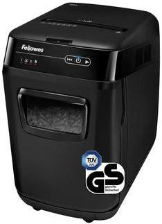Aktenvernichter Fellowes® AutoMaxT 200C P-4 Papier Heftklammern Büroklammern Kreditkarten CDs/DVDs Partikelschnitt 10 Bl