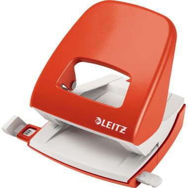 Locher Leitz NeXXt 5008 8cm 30 Bl (80 g/m²) mit Anschlagschiene hellrot LEITZ